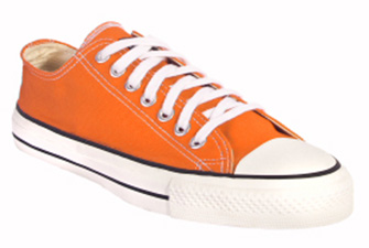 Orange Organic Low Cut Sneakers