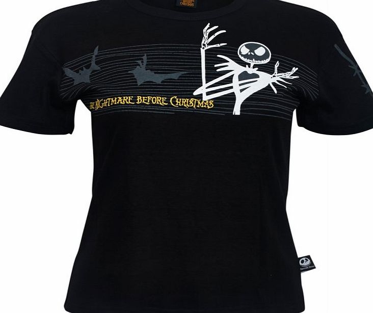 Nightmare Before Christmas Jack Bat T-Shirt - Size: S 12082-002