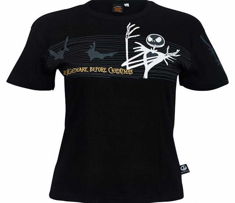 Nightmare Before Christmas Jack Bat T-Shirt 12082-002