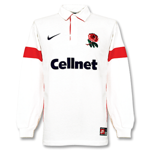 00-01 England Home L/S Rugby Jersey