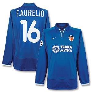 00-01 Valencia 3rd C/L L/S Shirt + F. Aurelio