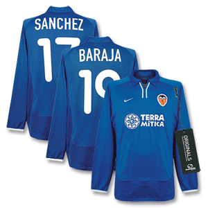 00-01 Valencia 3rd C/L L/S Shirt + L. Milla No. 21 - Players