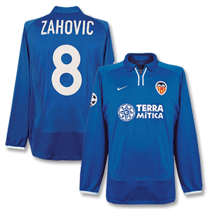 00-01 Valencia 3rd C/L L/S Shirt + Zahovic No. 8