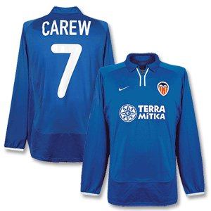 00-01 Valencia 3rd L/S Shirt + Carew No. 7 -