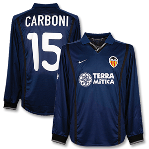 00-01 Valencia Away C/L L/S Shirt + Carboni