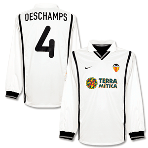 Nike 00-01 Valencia Away L/S Shirt   Deschamps No. 4