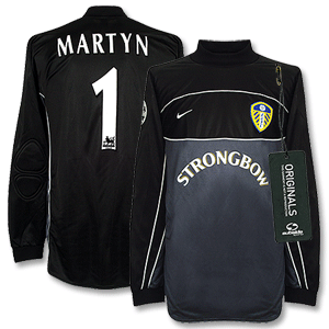 Nike 00-02 Leeds Home C/L GK Shirt   Martyn No.1 - Players