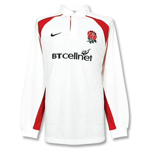 01-02 England Home L/S Rugby Jersey