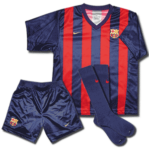 Nike 02-03 Barcelona Infant Home Kit-(18-24mths)