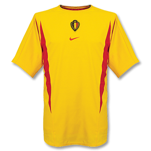 Nike 02-03 Belgium Players Training Jersey - Yellow