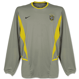 Nike 02-03 Brasil A L/S GK shirt 5-star - silver