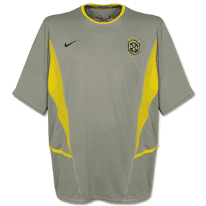 Nike 02-03 Brasil Away 5-star GK S/S shirt - silver