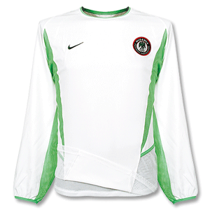 Nike 02-03 Nigeria Away L/S shirt - Players Dual Layer