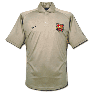 Nike 03-04 Barcelona Polo shirt- beige