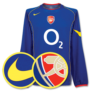 Nike 04-05 Arsenal Away L/S Shirt-Code 7 Single Layer