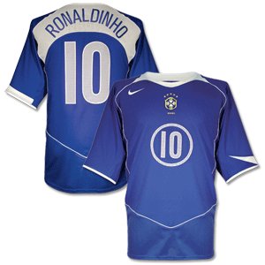 Nike 04-05 Brazil Away shirt   No.10 Ronaldinho