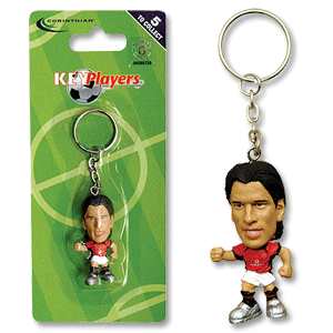 Nike 04-06 Man Utd Home Van Nistelrooy Keyring - silver boots
