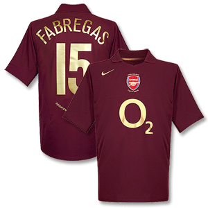 05-06 Arsenal Home Shirt   Fabregas 15 - C/L Style