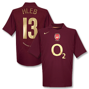 05-06 Arsenal Home Shirt + Hleb 13 (C/L Style)