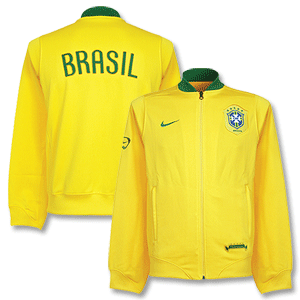 Nike 06-07 Brasil Anthem Track Top - Yellow