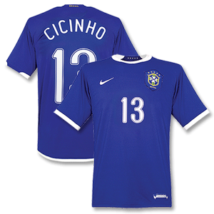 06-07 Brasil Away Shirt   No.13 Cincinho