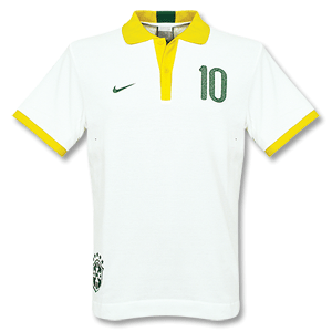 Nike 06-07 Brasil Polo Shirt - White