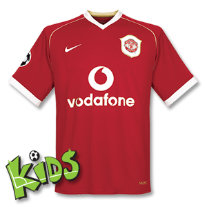 Nike 06-07 Man Utd Home Shirt - Boys   CL Logo