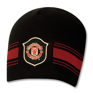 06-07 Man Utd Knitted Hat - Black