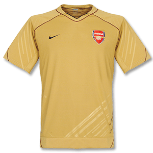 Nike 07-08 Arsenal Pre Match S/S Top - Gold