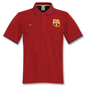 Nike 07-08 Barcelona Culture Polo - red