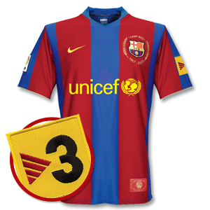 Nike 07-08 Barcelona Nou Camp 50 Home shirt   TV3 Logo