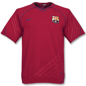 Nike 07-08 Barcelona S/S Pre Match Top - Red