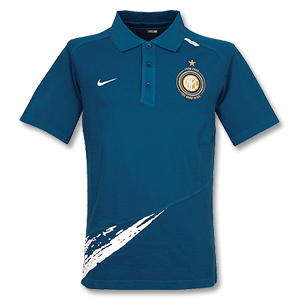 Nike 07-08 Inter Milan S/S Travel Polo - Blue