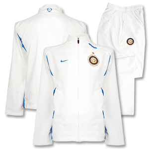 Nike 07-08 Inter Milan Woven Warm Up Suit - White