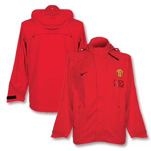 Nike 07-08 Man Utd Basic Rainjacket - Red/Black