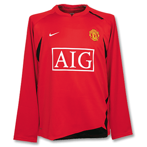 Nike 07-08 Man Utd L/S Lightweight Crew Top - Red