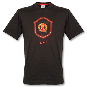 Nike 07-08 Man Utd S/S Tee - Black