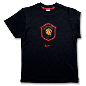 Nike 07-08 Man Utd S/S Tee - Boys - Black