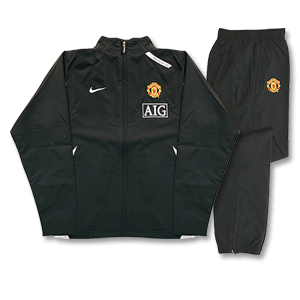 Nike 07-08 Man Utd Woven Warm Up Suit - Boys - Black
