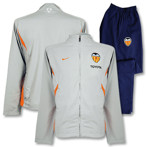 Nike 07-08 Valencia Woven Warm Up Suit - Grey/Orange