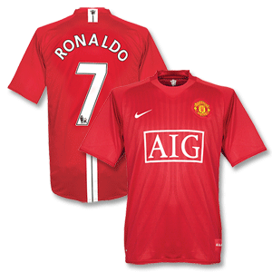 Nike 07-09 Man Utd Home shirt   Ronaldo No. 7
