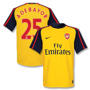 Nike 08-09 Arsenal Away Shirt   Adebayor 25