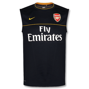 Nike 08-09 Arsenal Sleeveless Cut and Sew Training Top - Navy