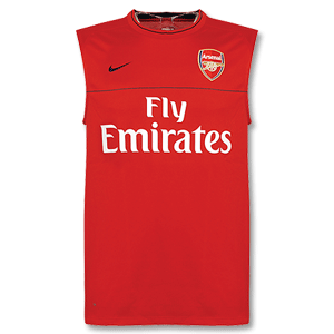 08-09 Arsenal Sleeveless Cut and Sew Training Top red
