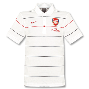 Nike 08-09 Arsenal Travel Polo - White