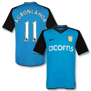 Nike 08-09 Aston Villa Away Shirt   Agbonlahor 11