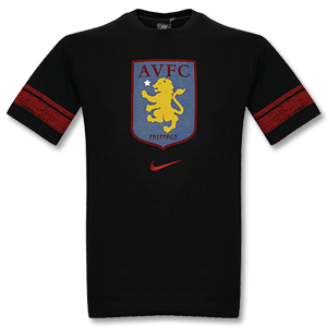 Nike 08-09 Aston Villa Graphic Tee - Black