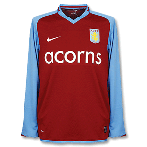 Nike 08-09 Aston Villa Home L/S Shirt