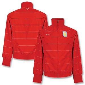 Nike 08-09 Aston Villa Woven Warmup Jacket - Red