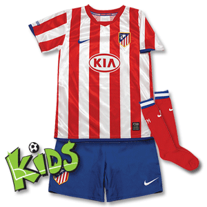 Nike 08-09 Atletico Madrid Home Little Boys Kit